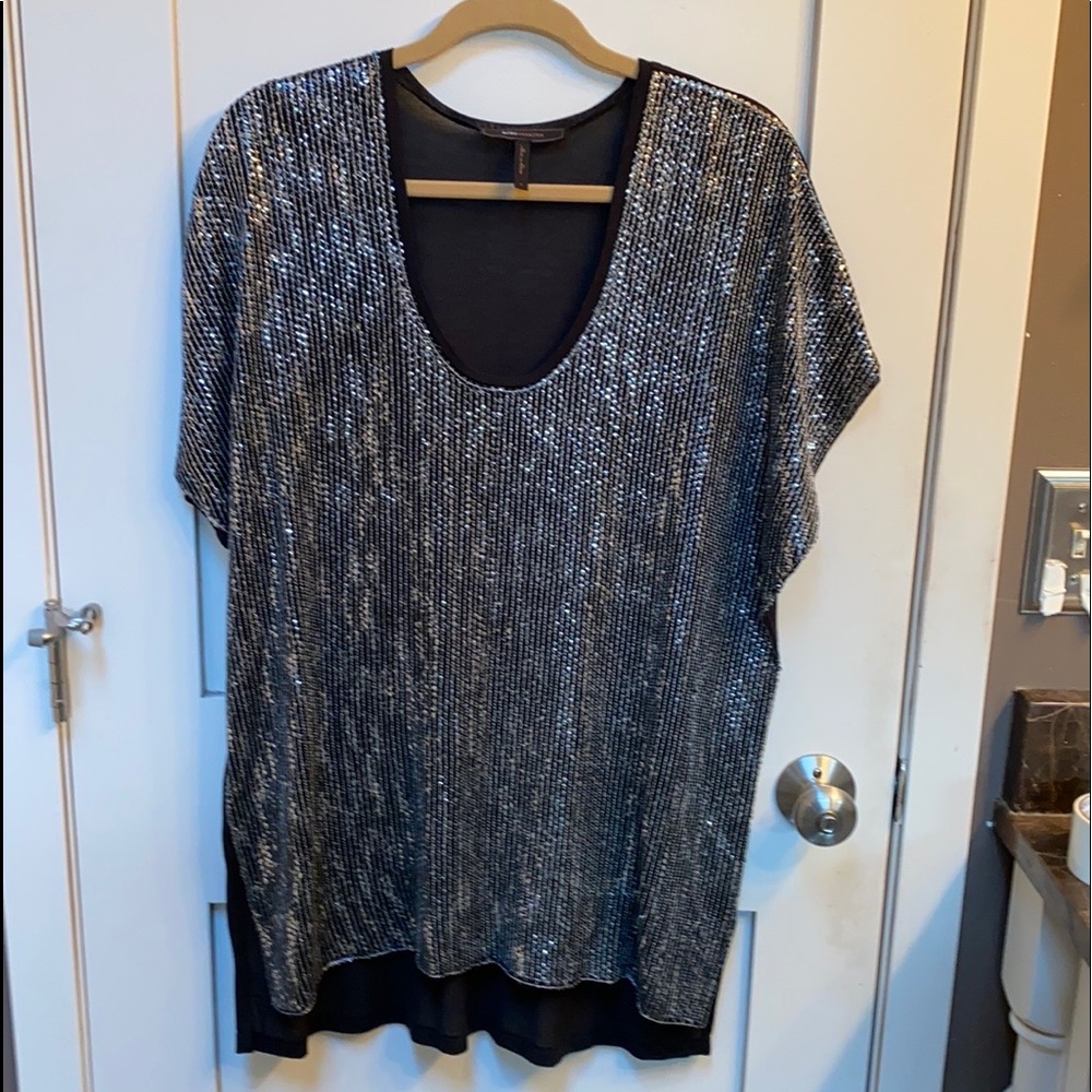 BCBG sparkly party top